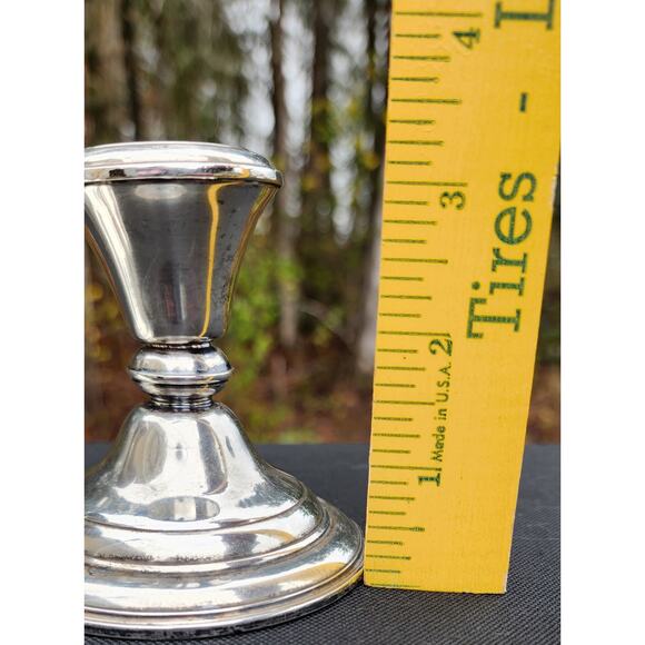 Vintage Frank M. Whiting Sterling Weighted & Re-Enforced Candle Holders 2001 - Picture 5 of 6